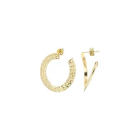 10K YELLOW GOLD EARRINGS