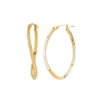 10K YELLOW GOLD RINGS - 25MM