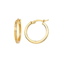 10K YELLOW GOLD HOOPS
