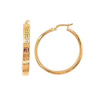 ANNEAUX OR JAUNE 10K - 30MM