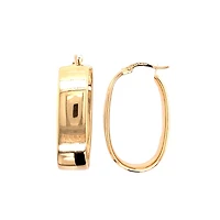 10K YELLOW GOLD HOOPS 19X30MM