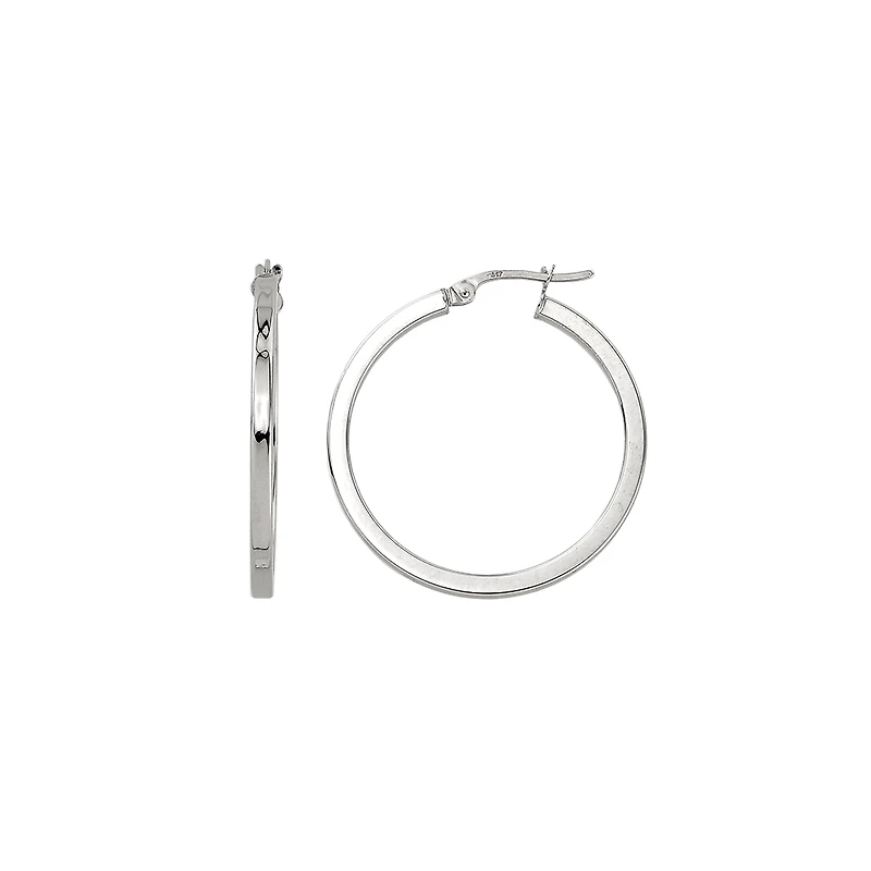 ANNEAUX OR 10K TUBE CARRÉ- 15MM