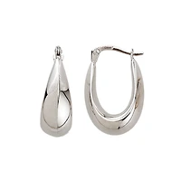 10K WHITE GOLD RINGS - 14X21MM