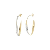BOUCLES D’OREILLES EN OR 10K/RH.
