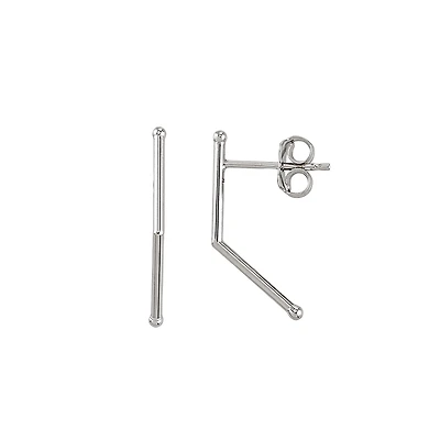 10K WHITE GOLD EARRINGS
