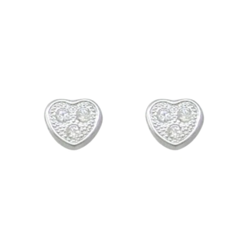10K WHITE GOLD EARRINGS