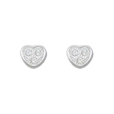 10K WHITE GOLD EARRINGS