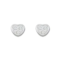 10K WHITE GOLD EARRINGS