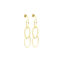 HOOPS EARRINGS 10K YELLOW GOLD.