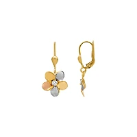 10K TRIGOLD EARRINGS