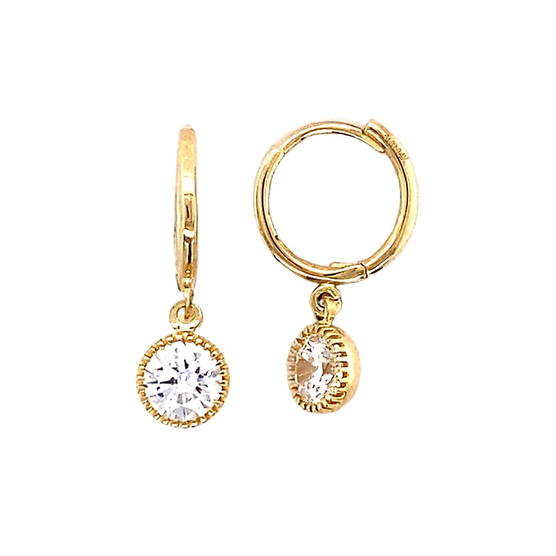 BOUCLES D'OREILLES OR 10K - 11.50MM