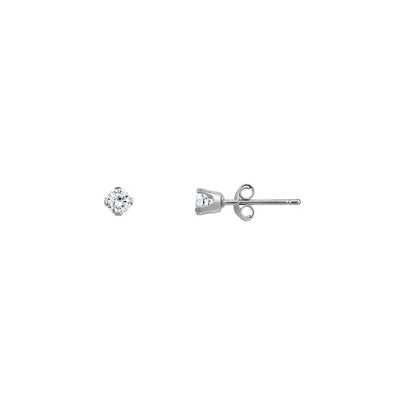 10K WHITE GOLD EARRINGS