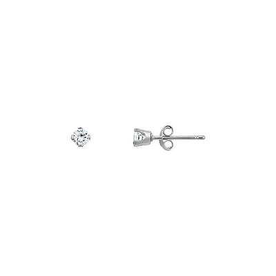 10K WHITE GOLD EARRINGS