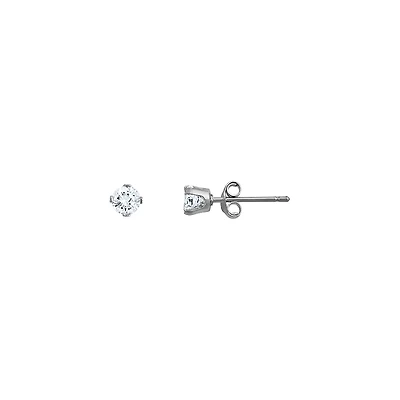 10K WHITE GOLD EARRINGS