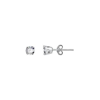10K WHITE GOLD EARRINGS