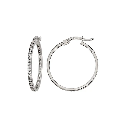 10K WHITE GOLD EARRINGS