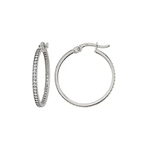 10K WHITE GOLD EARRINGS