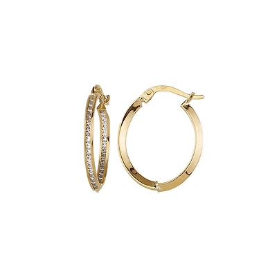 10K YELLOW GOLD HOOPS