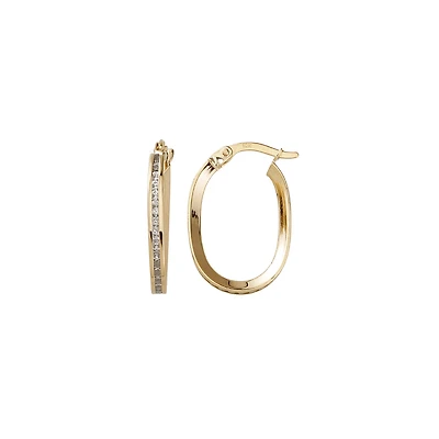 10K YELLOW GOLD HOOPS - 9MM