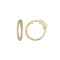 10K YELLOW GOLD HOOPS - 20MM