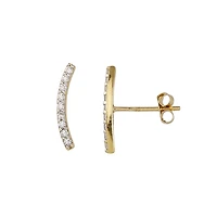 BOUCLES D'OREILLES EN OR JAUNE 10K