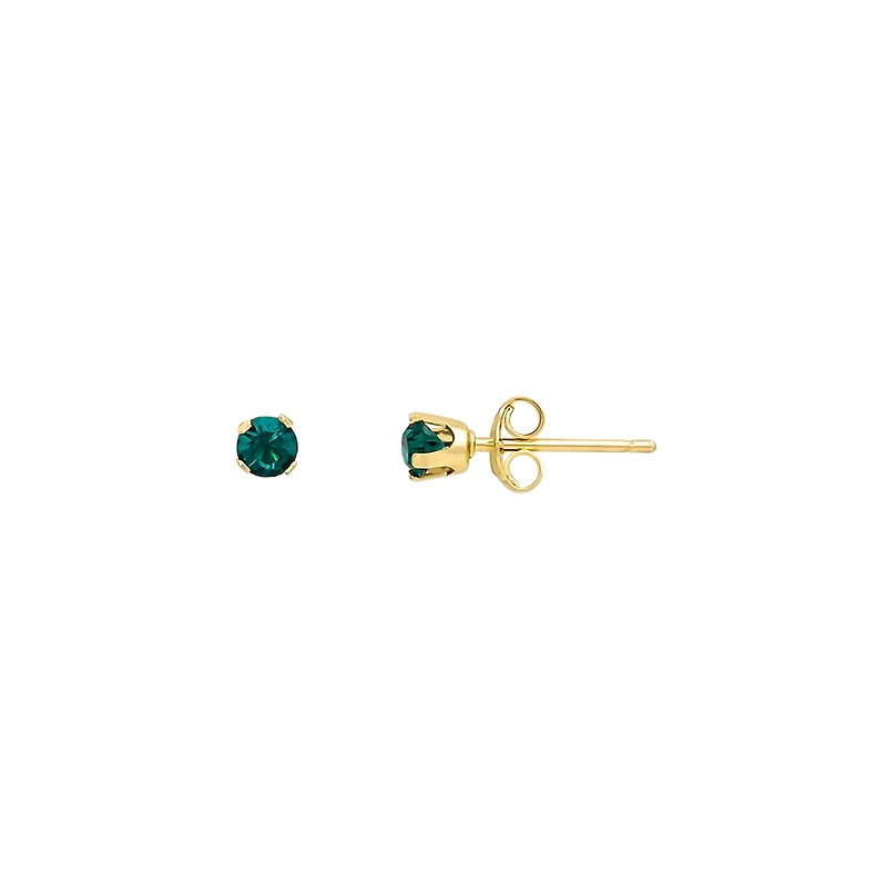 Boucles d'oreilles or jaune 10k