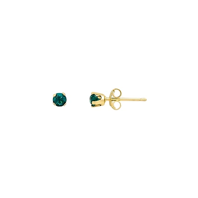 Boucles d'oreilles or jaune 10k