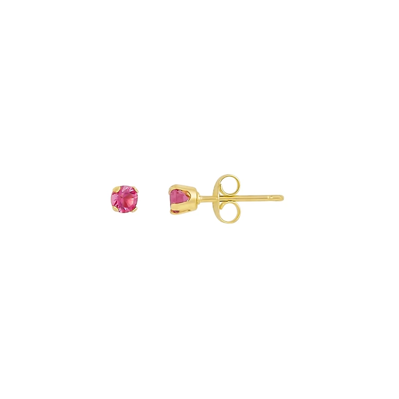 BOUCLES D’OREILLES OR JAUNE 10K