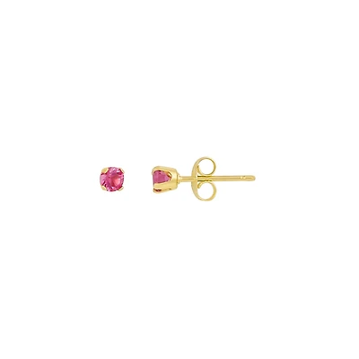 BOUCLES D’OREILLES OR JAUNE 10K