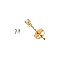 BOUCLE D’OREILLES OR JAUNE 14K