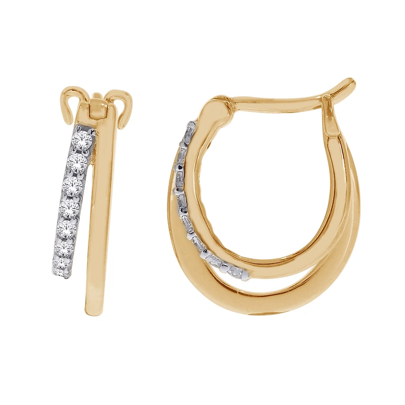 BOUCLES D’OREILLES EN OR 10K