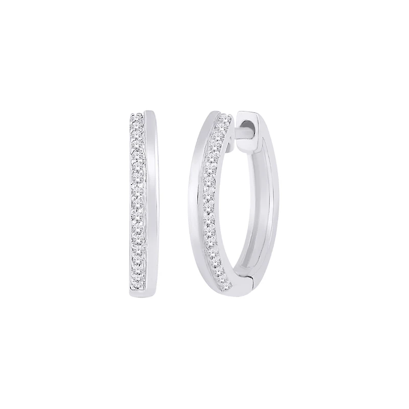 10K WHITE GOLD EARRINGS