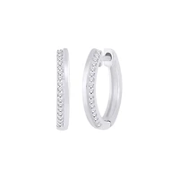 10K WHITE GOLD EARRINGS