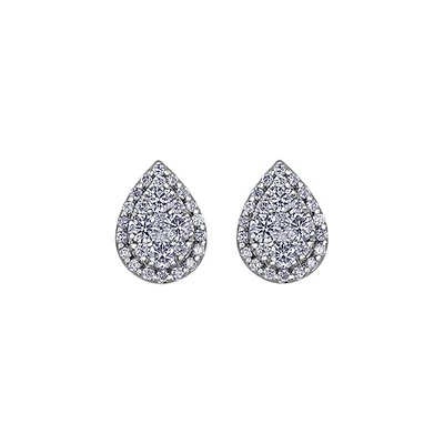 14K WHITE GOLD EARRINGS