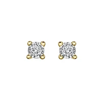 10K 2 TONES GOLD EARRINGS