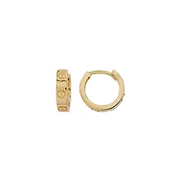 10K YELLOW GOLD EARRINGS 8MM