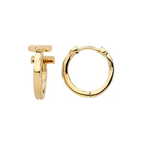 BOUCLES D'OREILLES OR 10K -12.75MM