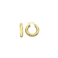 ANNEAUX OR JAUNE 14K - 15X5MM