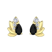 10K YELLOW GOLD EARRINGS.