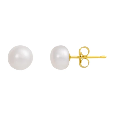 Boucles d'oreilles or jaune 14k