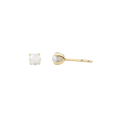10K YELLOW GOLD EARRINGS.
