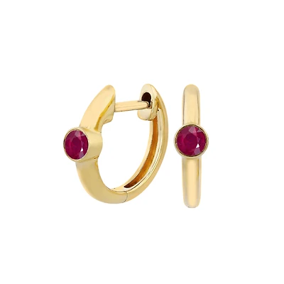 10K YELLOW GOLD EARRINGS.