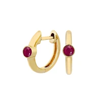 10K YELLOW GOLD EARRINGS.
