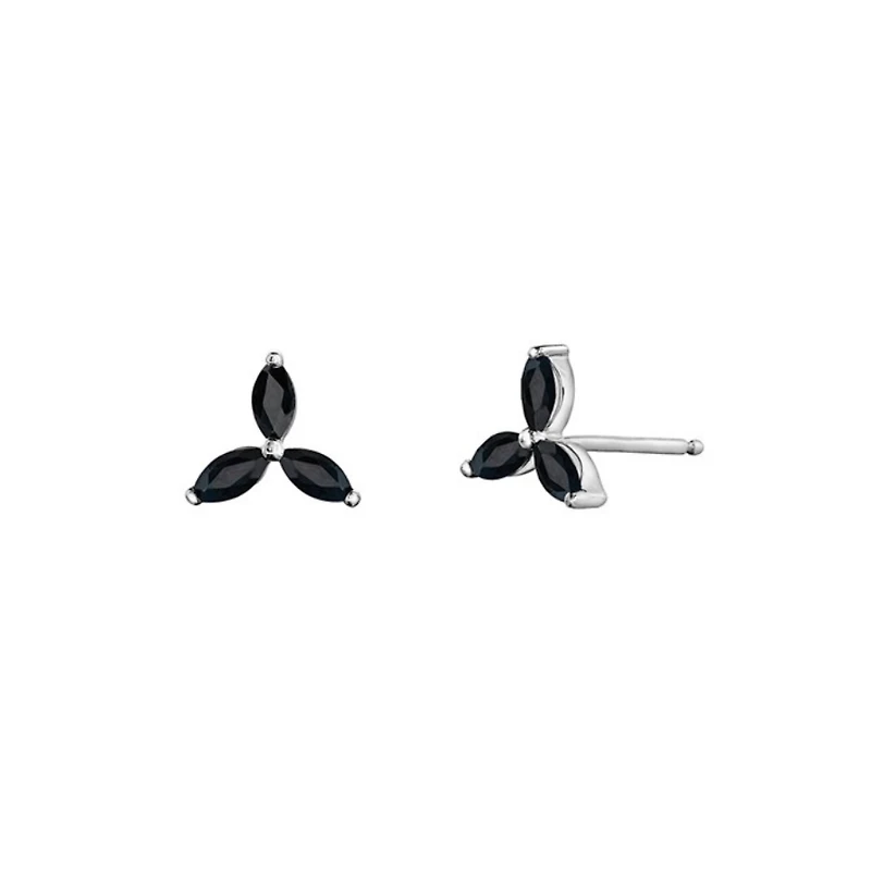 10K WHITE GOLD EARRINGS