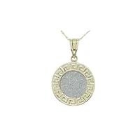 PENDENTIF EN OR 10K- RHODIUM