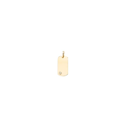 10K GOLD PENDANT - ZIRCON