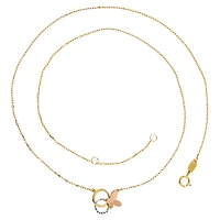 10K 3 TONE GOLD PENDANT