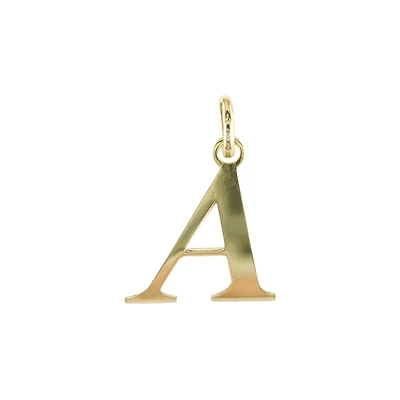 LETTER A 10K YELLOW GOLD