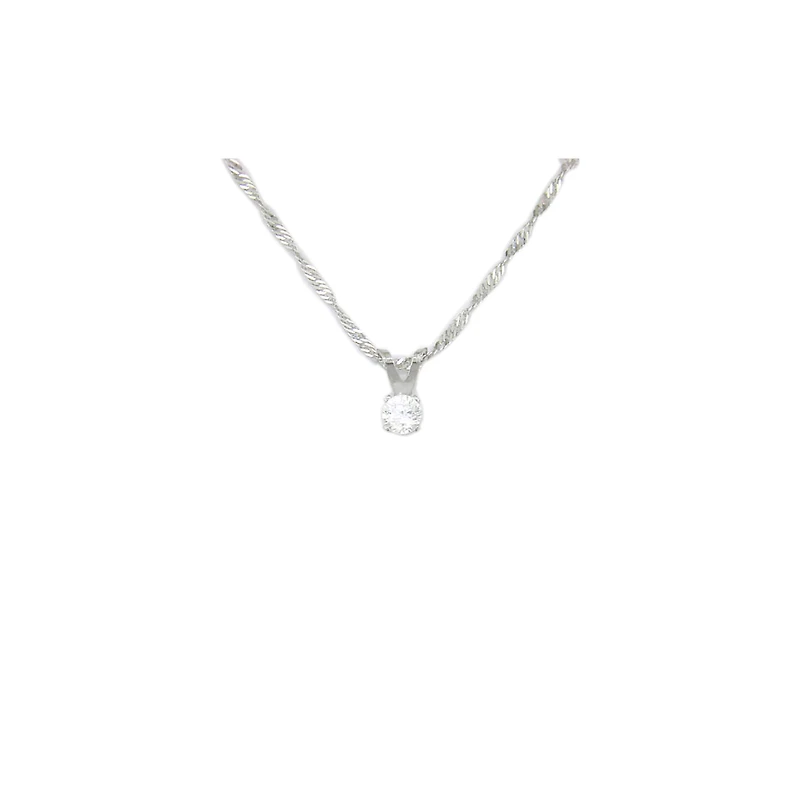 10K GOLD PENDANT WITH ZIRCON