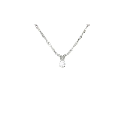 10K GOLD PENDANT WITH ZIRCON